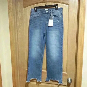 Sneak Peek women's 11 Boyfriend Maybe Denim high rise jeans blue NWT